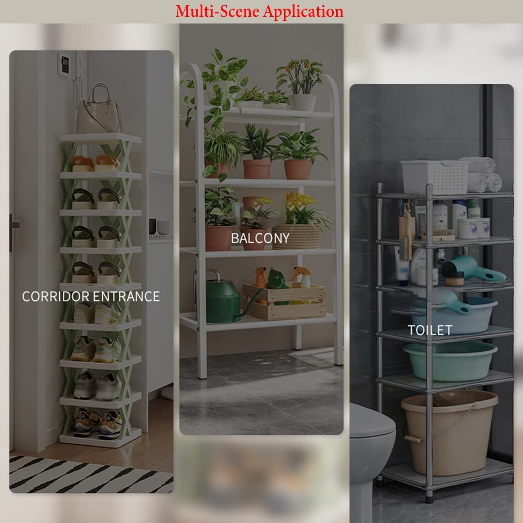 Amazon｜6 層の狭いシューズラック、下駄箱小さい縦の靴の立場靴箱