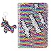PojoTech Magic Sequin Notebook, Reversible Sequin Journal (Rainbow-Silver)