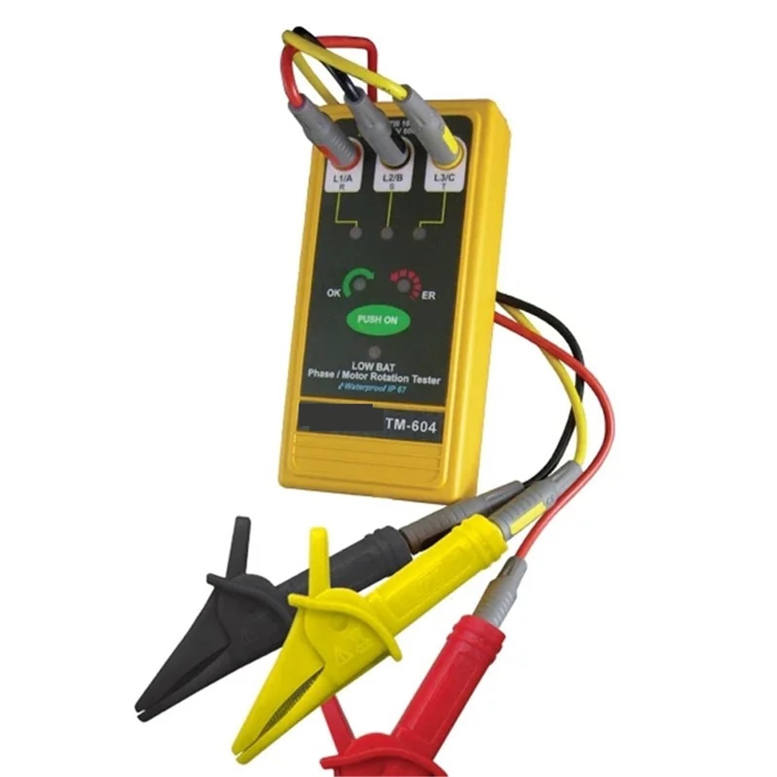 Analizador de Redes Electricas, TM-604 Tester 3 faz/rotacji silnika