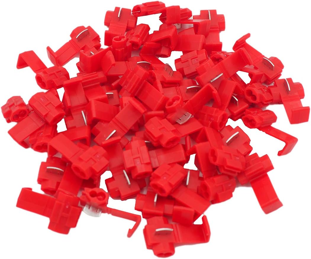 Grapelet Scotch Lock/Snap Lock - Splice Connectors Electrical x 50 Red