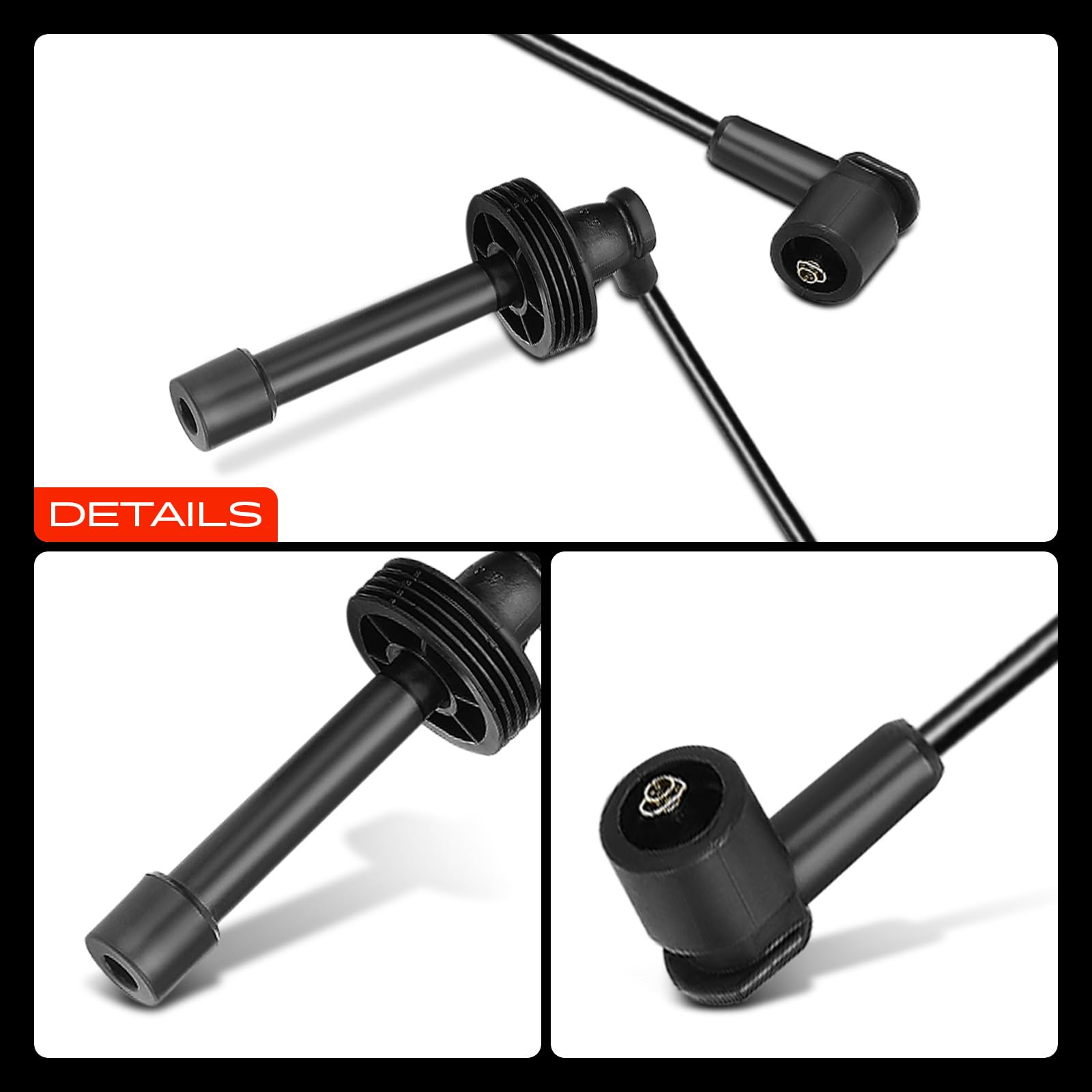 Frankberg 6x Zündleitungssatz Kompatibel mit Safrane II B54 850 854 850 Kombi 855 C70 I Cabriolet 873 C70 I Coupe 872 S70 874 V70 I 875 876 Replace# 91464032