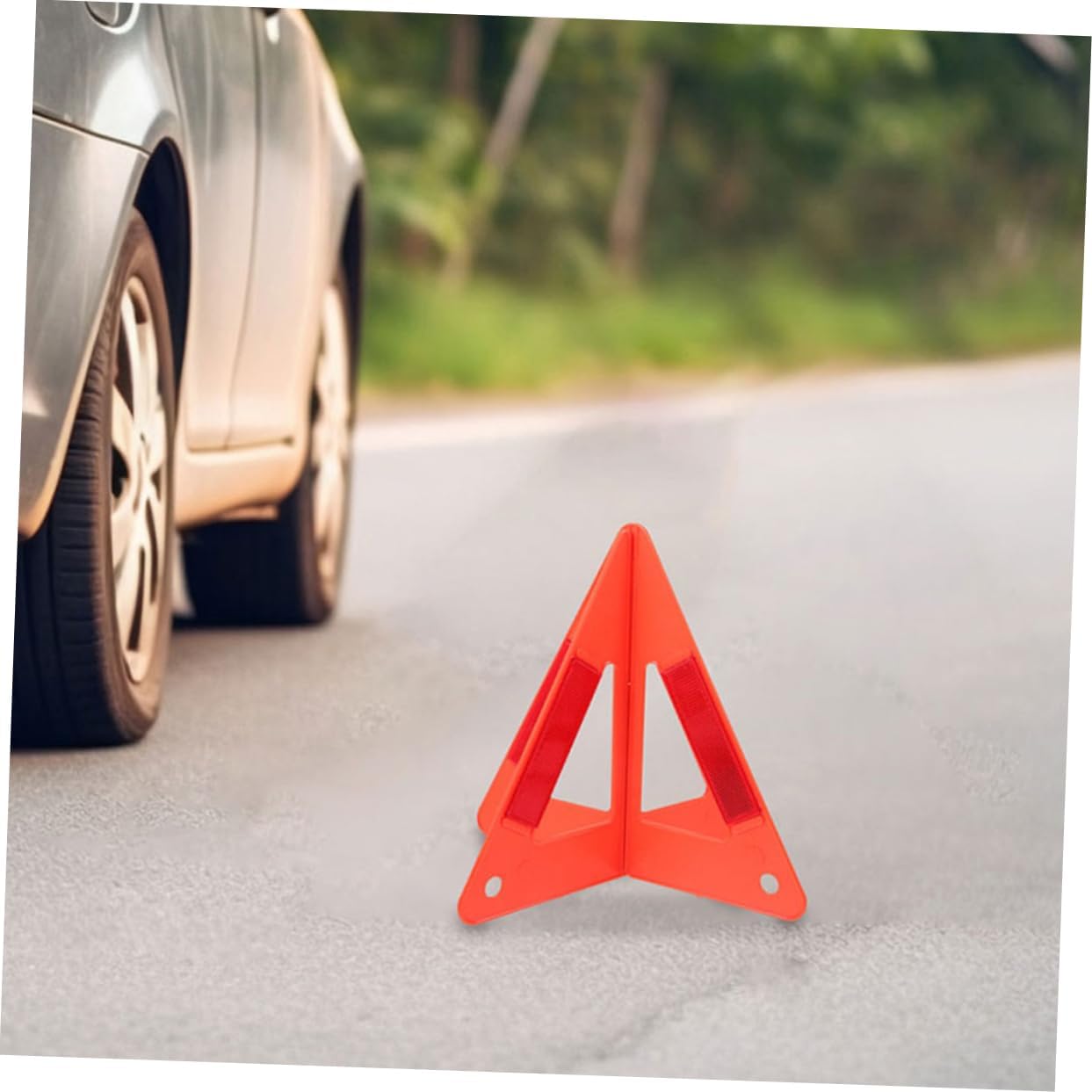 5pcs Reflective Triangle Warning Stand for Roadside Emergencies High Visibility Car Safety Signs Reflective Triangles for All Vehicles