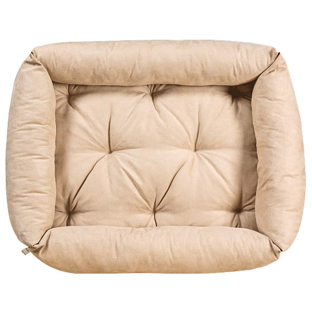 evergreenweb – Cama para perros 45 x 65 cm de tamaño pequeño, Relleno de Lazo Water Foam efecto pluma Suave lavable, caseta de interiores con cojín desenfundable, colchón para animales Domésticos, Rex