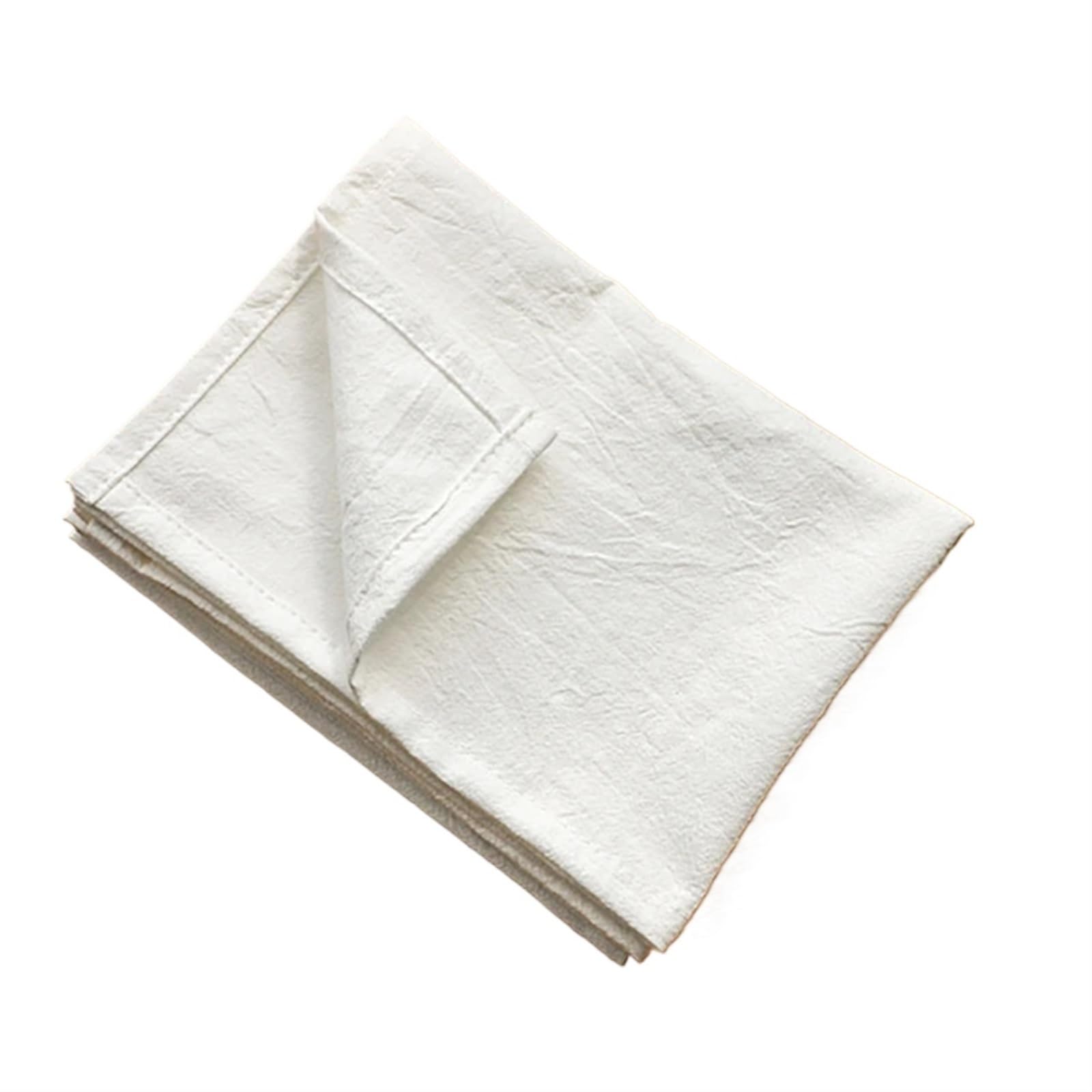 Servilletas de Tela 50pcs Cotton Cloth Napkins 30x45cm Fabric Serviette Kitchen Tea Table Towels for Home Wedding Decoration Christmas(50PCS Beige)