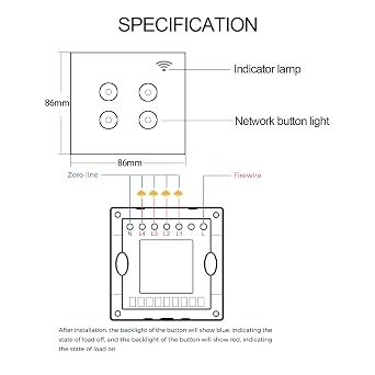Zigbee Smart Touch Wall Light Switch, Neutral Wire Optional, Need to Work with Tuya Zigbee hub, Compatible with Alexa and Google Home, IFTTT, App Remote Control (White, 4 gangs)