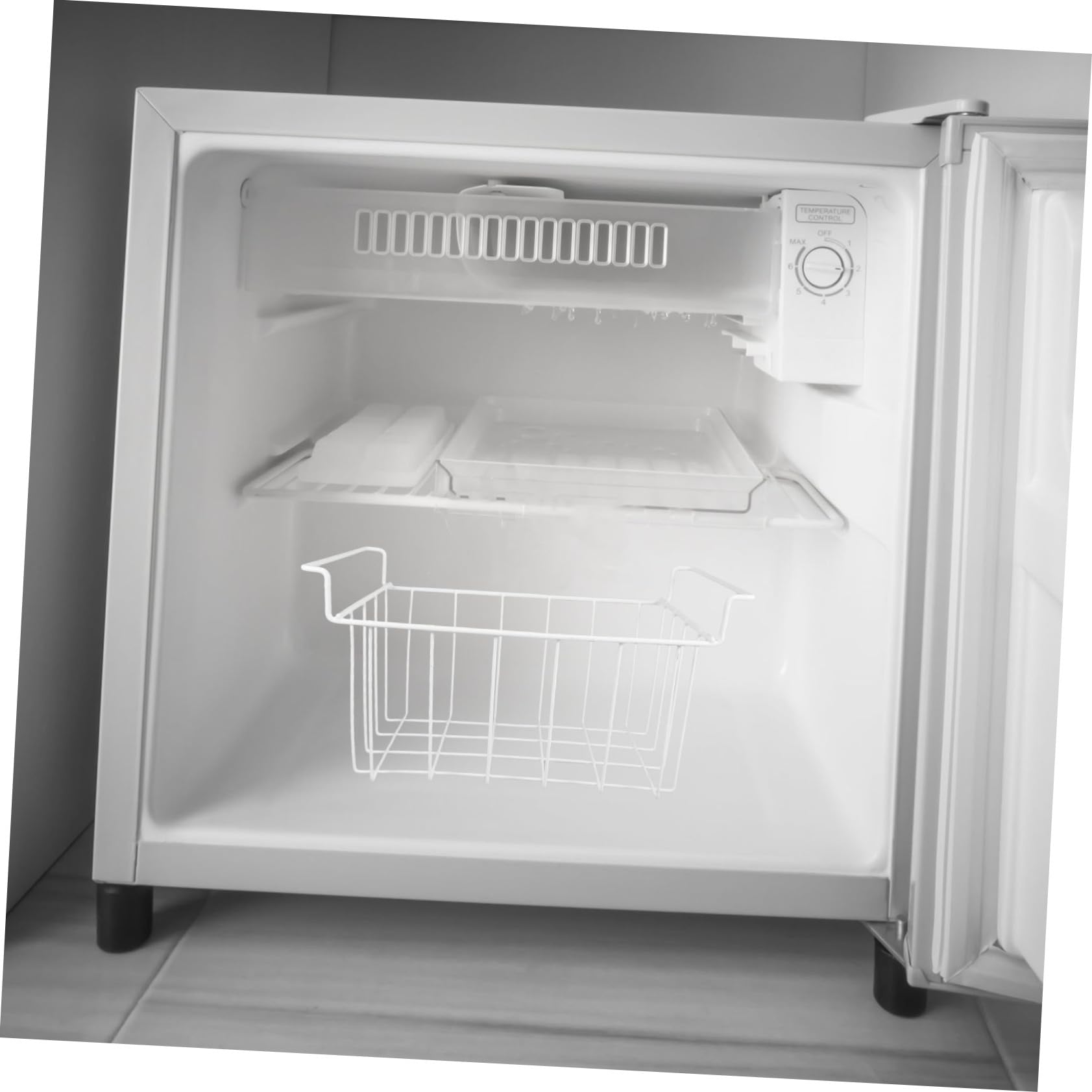 Organizadores para Congelador de Hierro Blanco, Cesta de Almacenamiento del Congelador Diseño por Capas y Colgante, Adecuado para Cocina