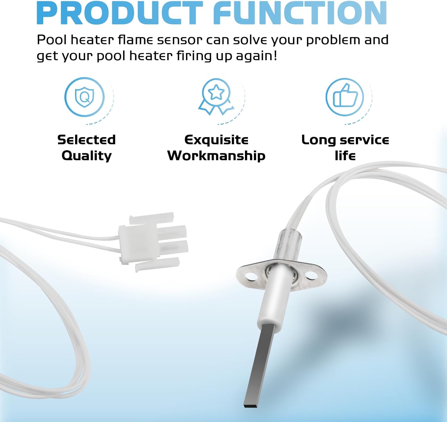 FDXLIGN1930 FD Ignitor Replacement Kit for Hayward Universal H-Series Low Nox Pool Heater, Pool Heater Flame Sensor Igniter Replacement Parts