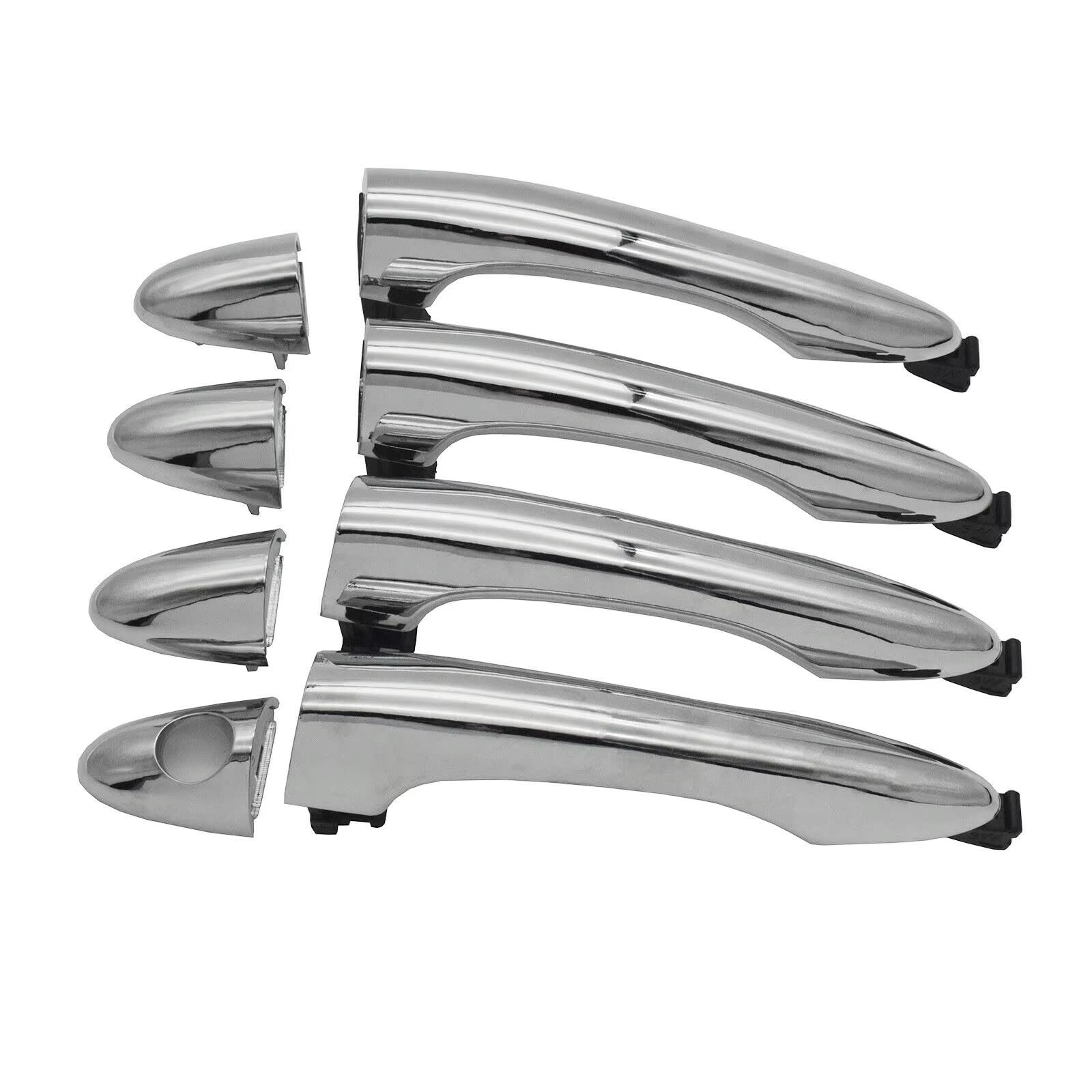 WPHLYZ for Kia for Sportage 4Pcs Front Rear Exterior Outside Door Handles Set Chrome 82661-3W000 2011 2012 2013 2014 2015 2016 Car Exterior Door Handle