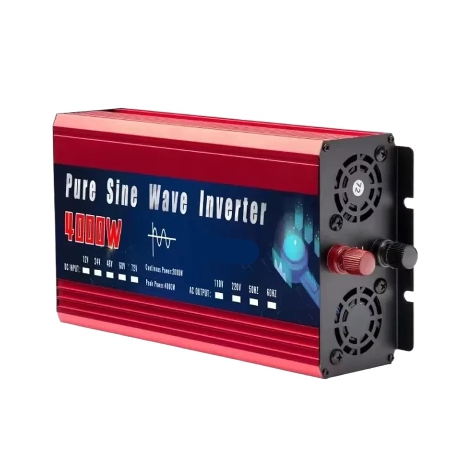 SWEWDSQG Pure Sine Wave Inverter 12V 220V 1000W-5000W DC 12v To AC 220v Power Supply Converter Inverter(4000W)