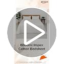 Image of Cotton Double Bedsheet with 2 Pillow Covers | 100% Pure Cotton | Soft & Breathable | 90x100 inch - White Check