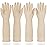 DABOGOSA Mamison 2 Pairs Reusable Waterproof Household Dishwashing Cleaning Rubber Gloves, Non-Slip Kitchen Glove (Ivory, XL (Pack of 2))