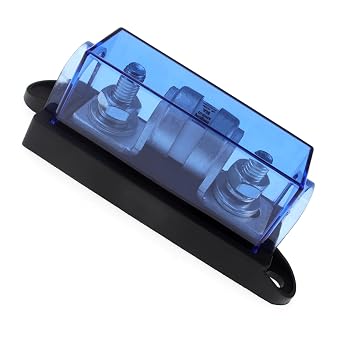150V DC Class T Fuse Block Class T Fuse Holder 80A for Inverters,Car Audio Systems IR10KA