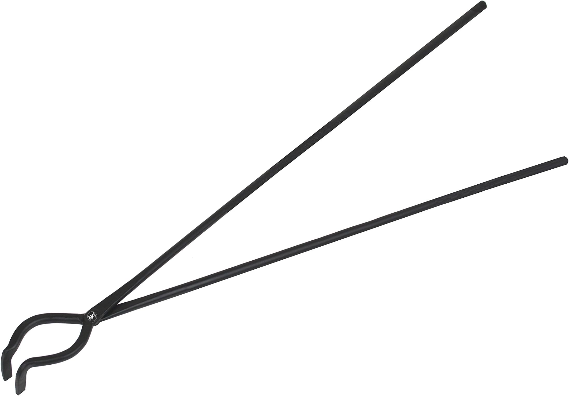 36" Black Carbon Bent Hinged Foundry Crucible Tongs for Casting Precious Metals