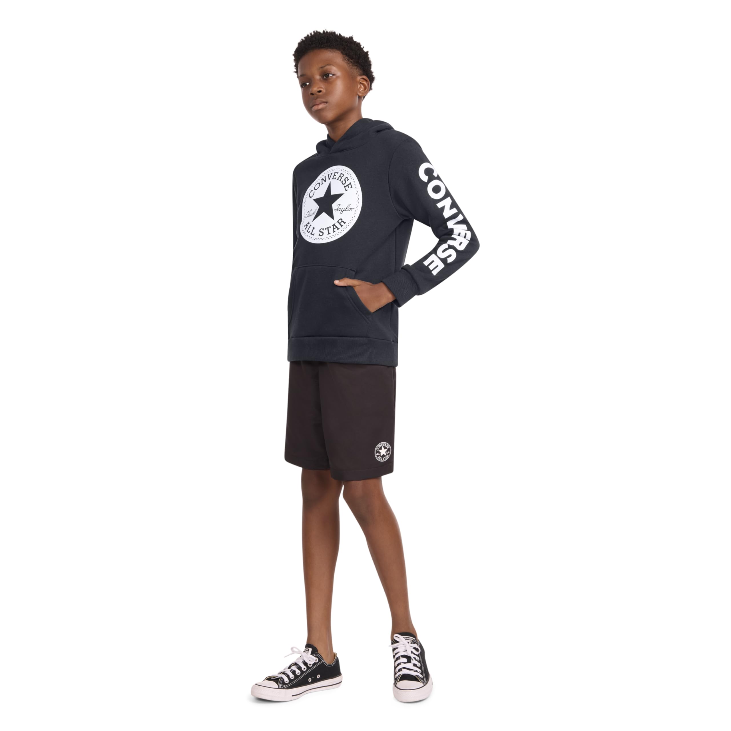 Converse Chłopięca bluza z kapturem Chuck Patch