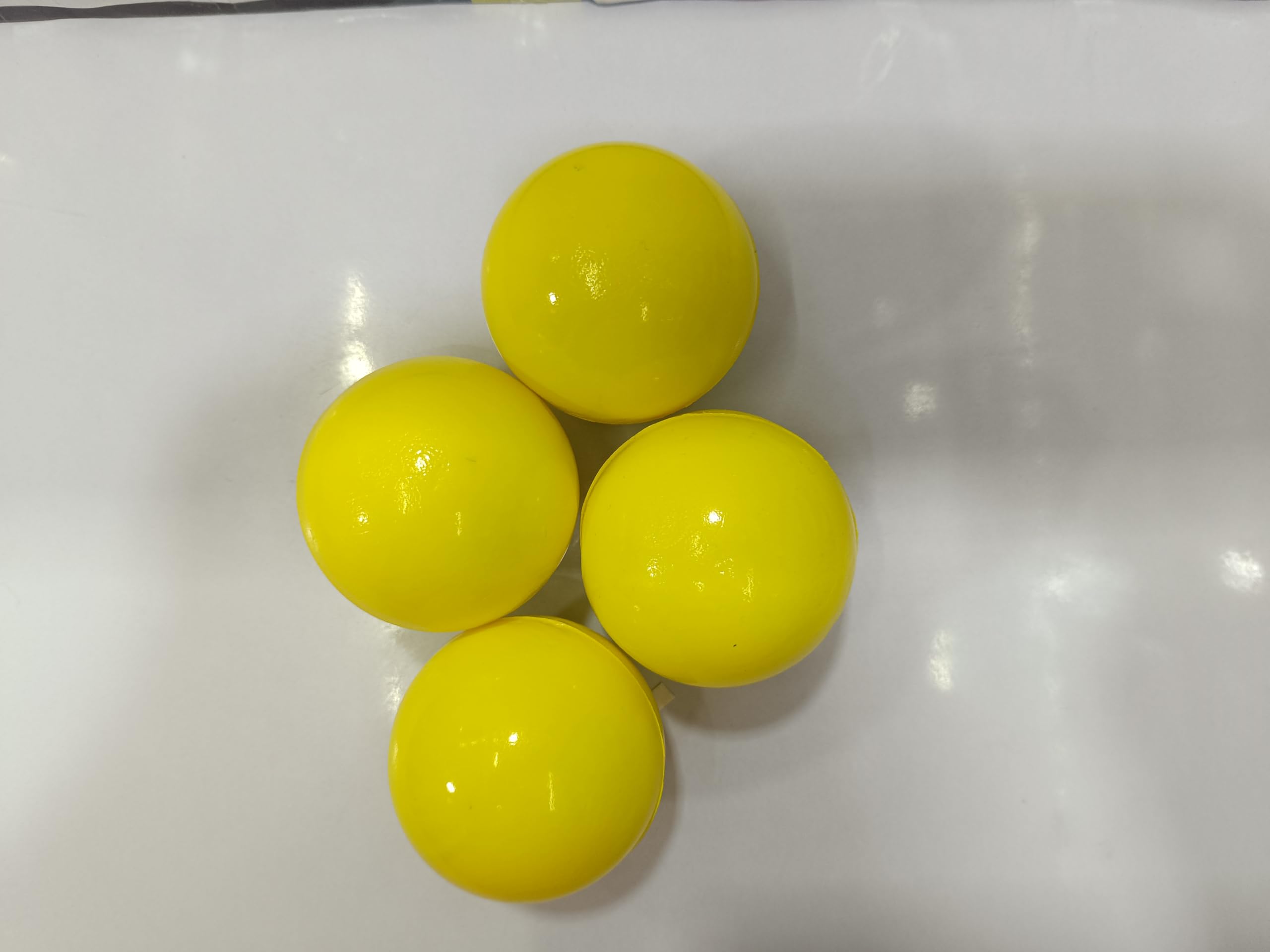Yellow Foam Practice Balls, Soft Training Balls, 4 Count-image-0