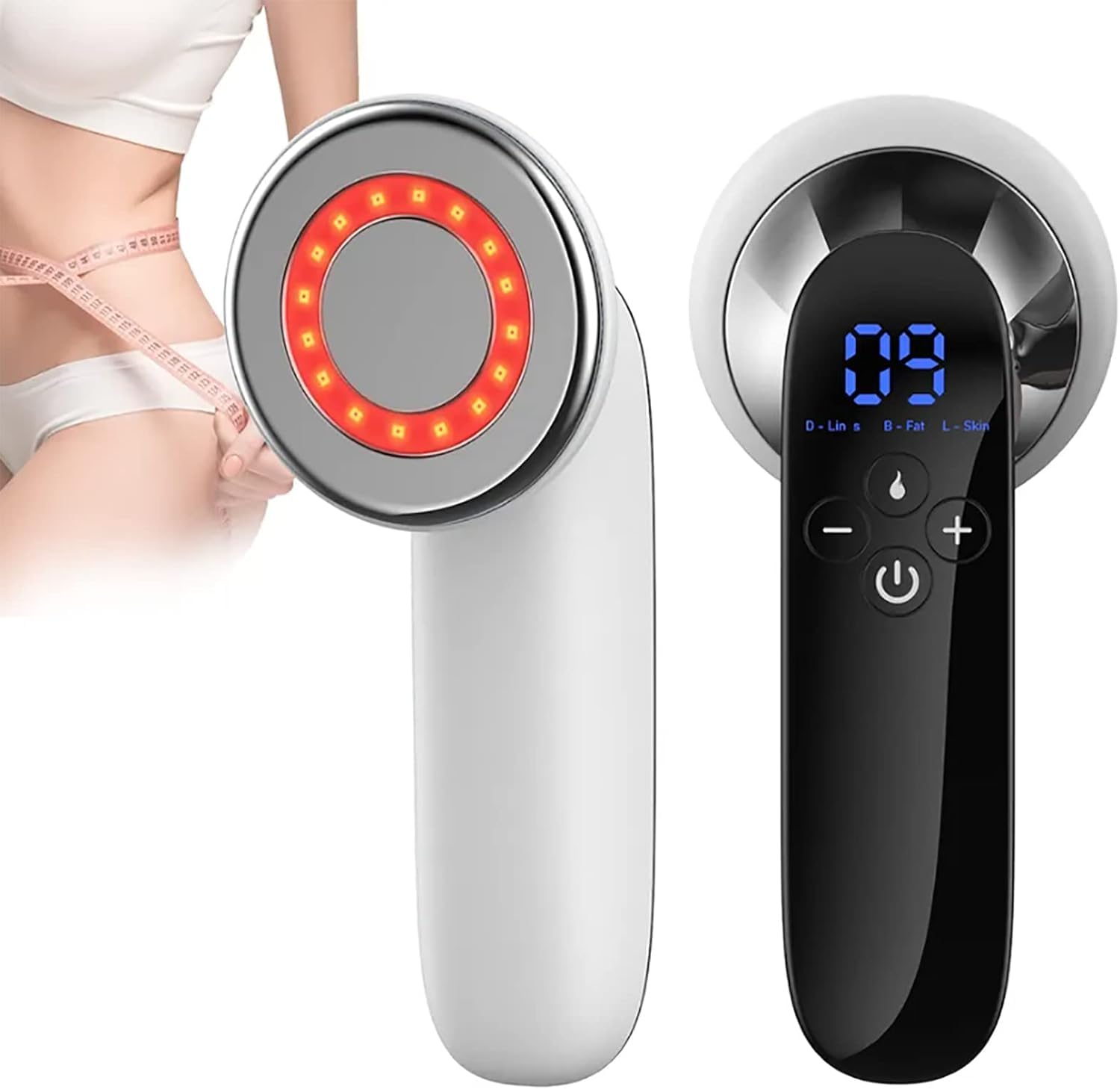Appareil De Massage Anti-Cellulite Portatif, Machine De Sculpture Corporelle Professionnelle, 3 Modes Et 10 Intensités Réglables, pour La Graisse du Ventre, La Taille, Les Bras Et Les Jambes