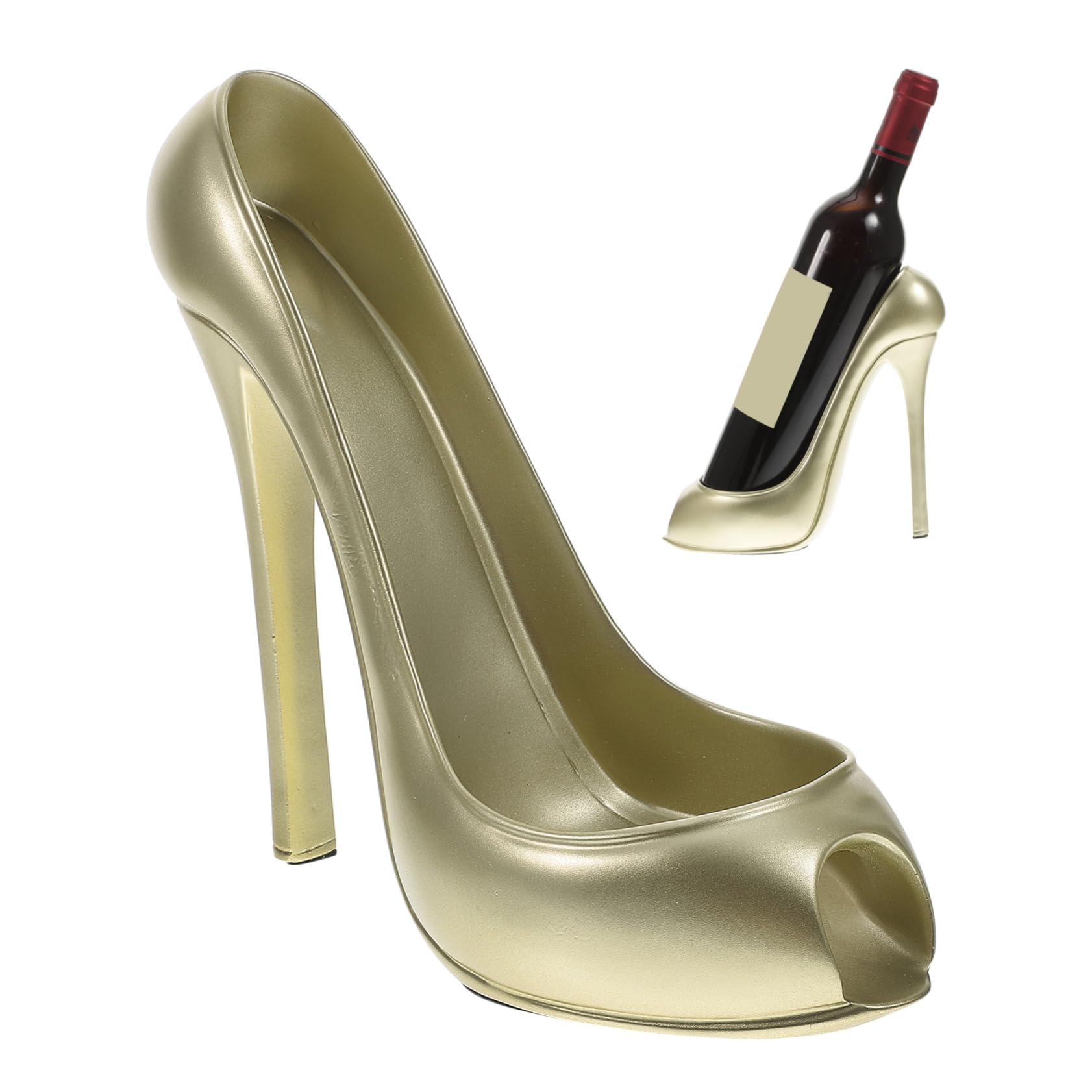 Porte-bouteille créatif en résine or pour un cadeau de mariage chic
