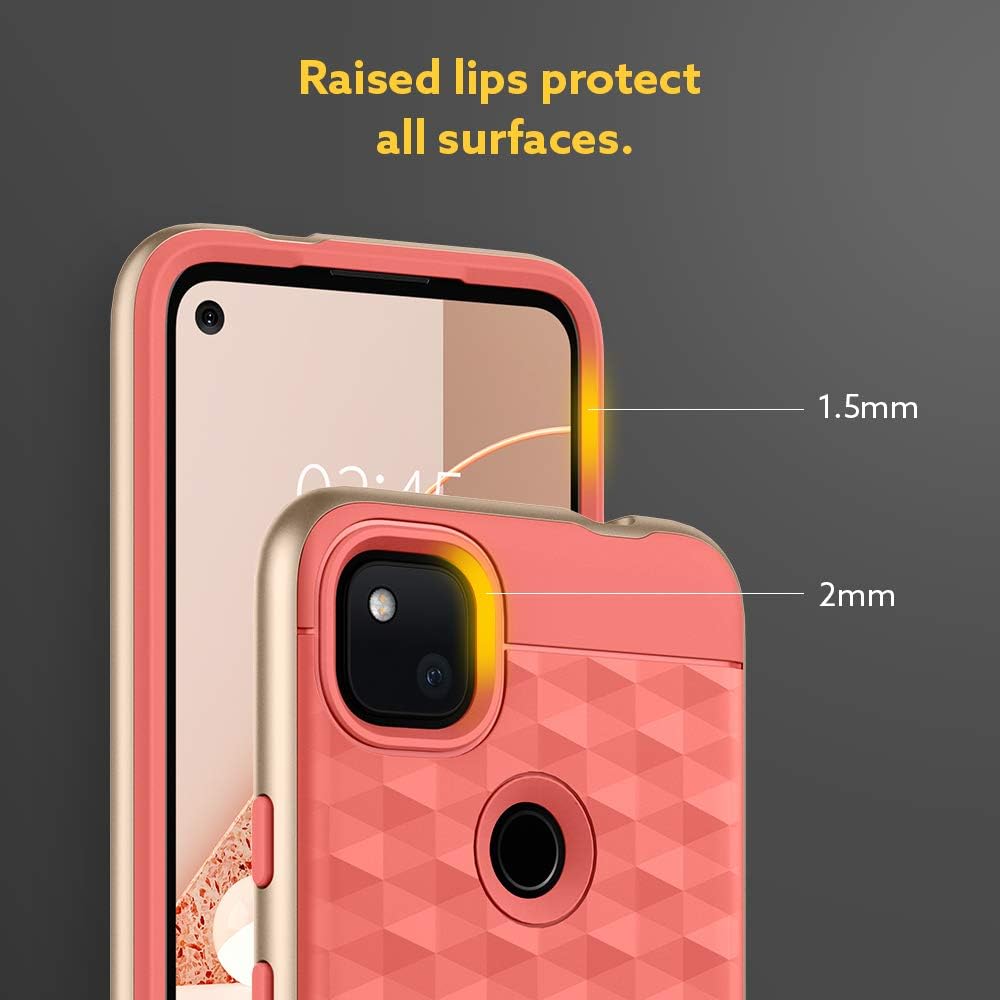 Amazon Caseology Google Pixel 4a ケース パララックス コラールピンク 家電 カメラ オンライン通販