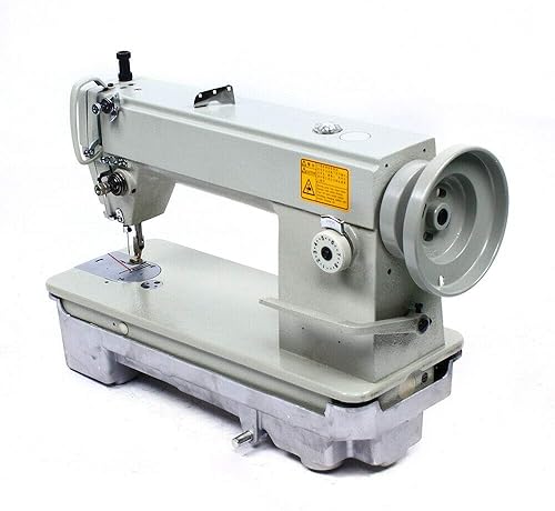 Máquina de coser de cuero, máquina de coser resistente, máquina de coser industrial de punto de bloqueo de material grueso con enrollador, aguja