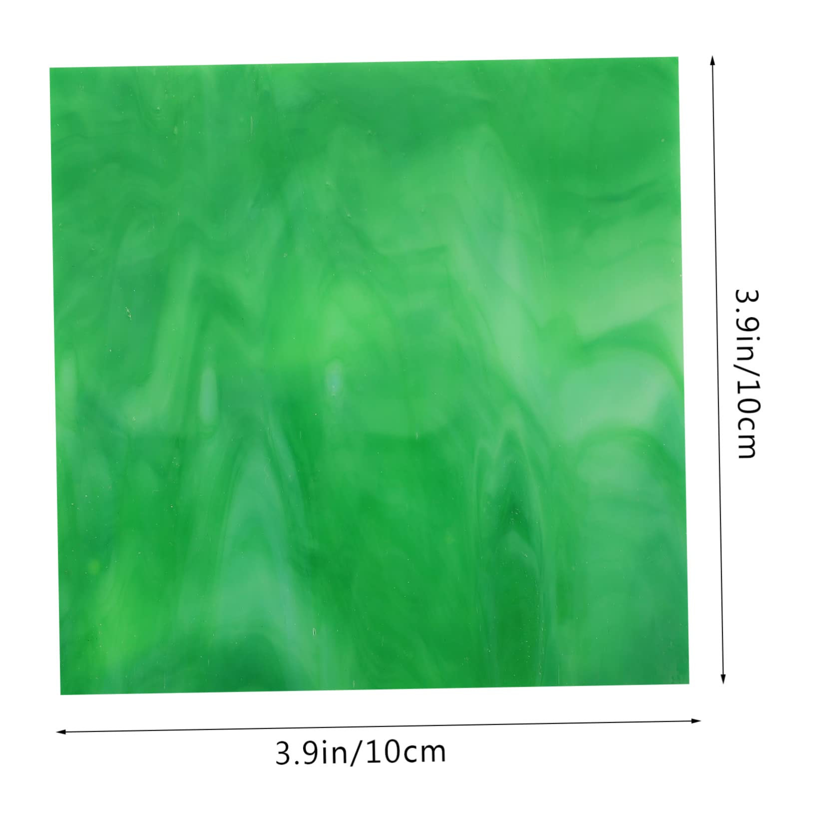 Housoutil Water Ripple Mosaic Glass Sheets 10pcs Stained Glass Mosaic Tiles for Window Dec