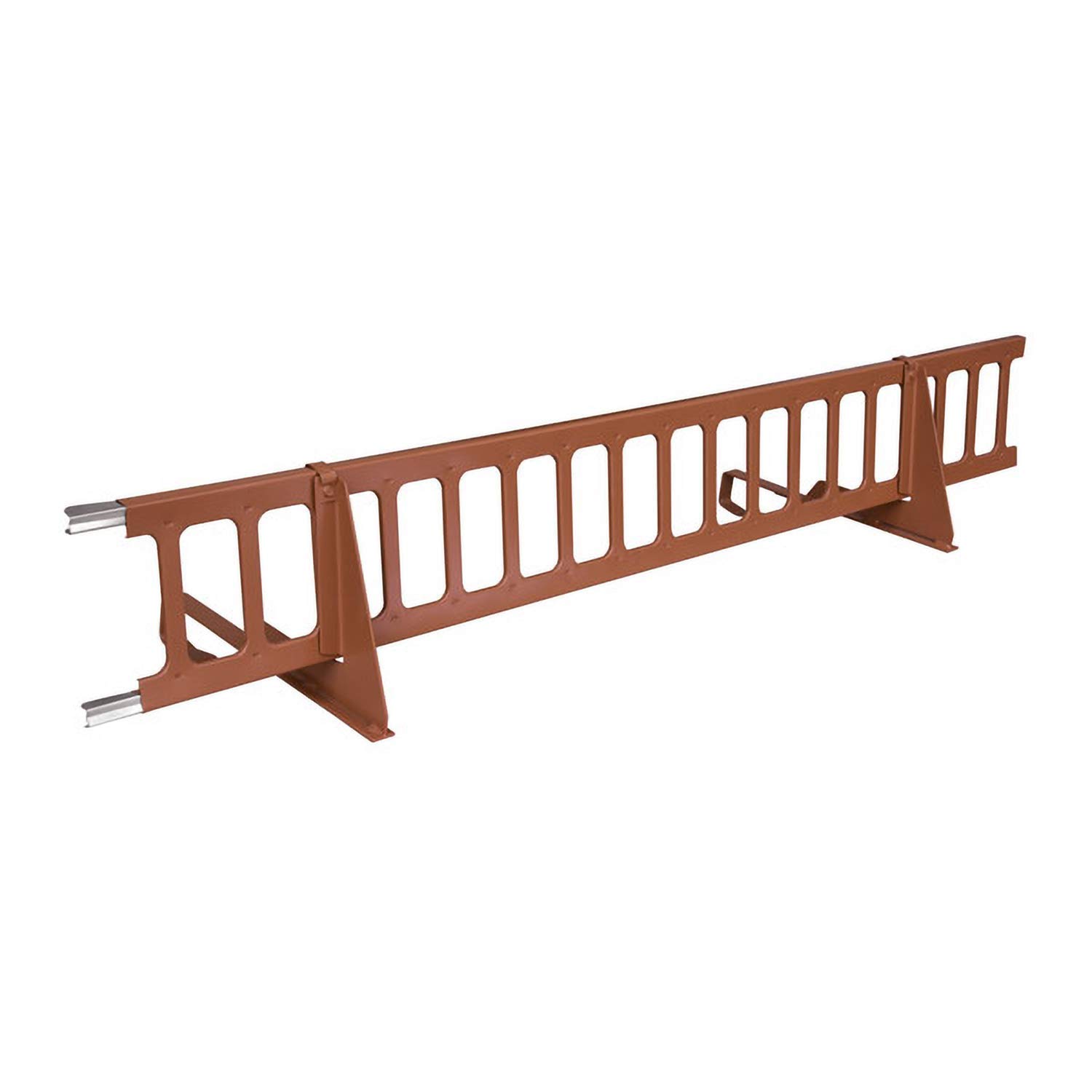Schneefanggitter Rot 1,5 m, 7-teiliges Set inkl. Auflageschutz, Made in Germany, 233 kg pro Meter stark, universales Schneefangsystem, blitzschnell montiert