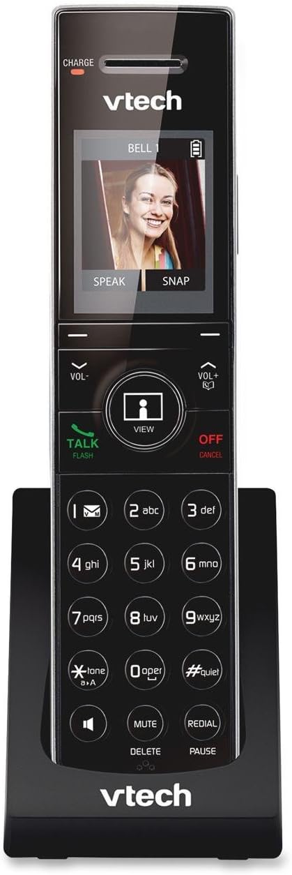 VTech IS7101 Accessory Cordless Handset in charging cradle