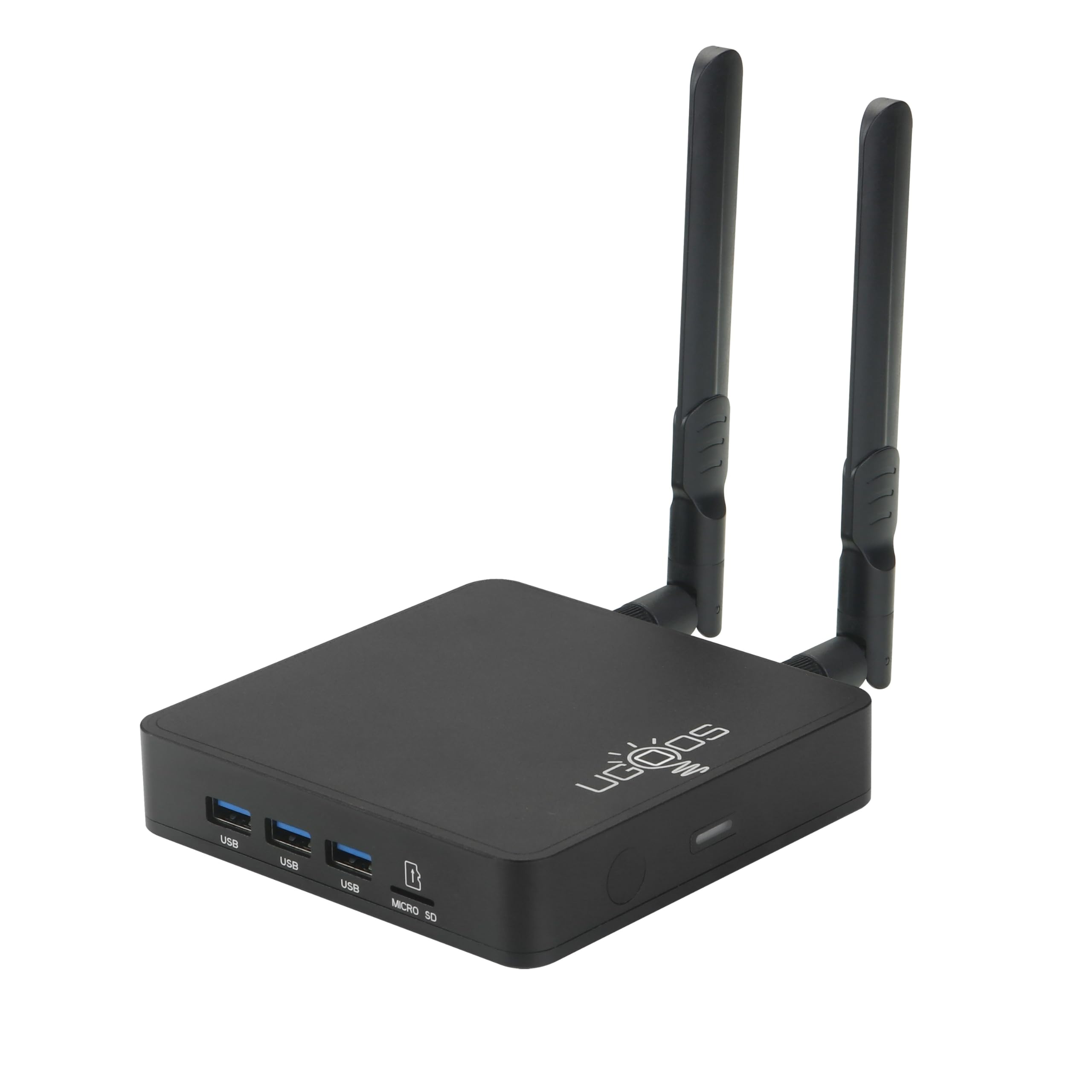 Ugoos AM9 PRO TV-Box mit Android 14.0, Amlogic S905X5-J Prozessor, 4 GB RAM, 64 GB ROM, Dual-WLAN (2,4 GHz/5 GHz), Ethernet (1000 Mbit/s), USB 3.0, Bluetooth 5.3, AV1-, VP9-, H.265- und 4K HDR Box
