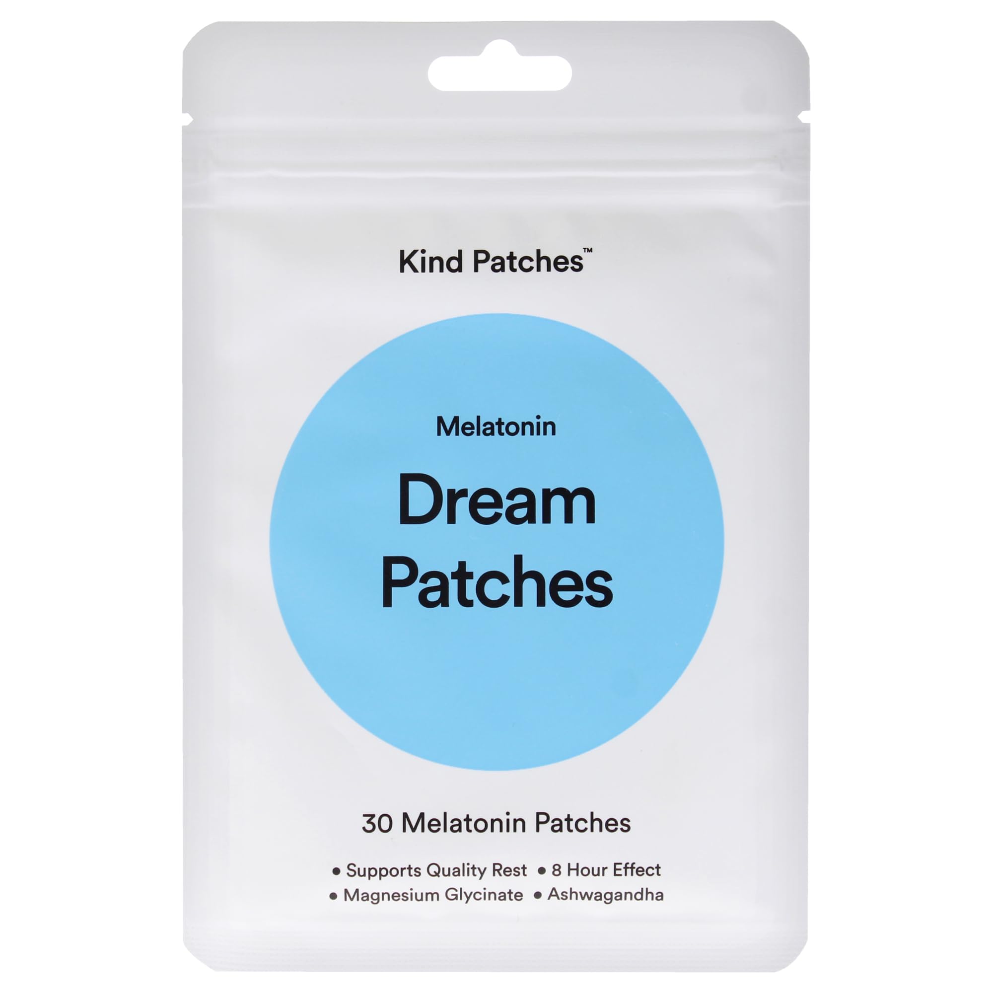 Melatonin Dream Patches - Sleep Patches - Sleep Aid with Ashwagandha to Improve Rest - Overnight Use - 30 Count