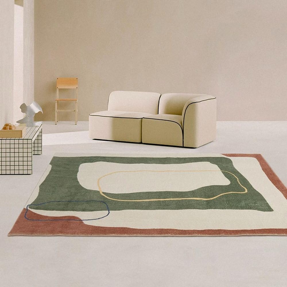 Tapis de style moderne au toucher moelleux et finitions premium