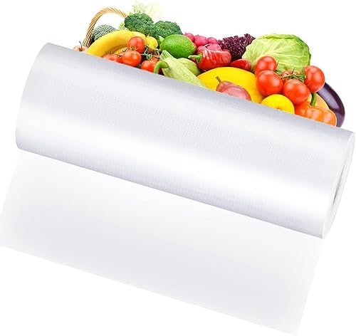 Rollos de bolsas selladoras al vacío, bolsas de vacío de alimentos para alimentos frescos ahorradores, almacenamiento y preparación de comidas,