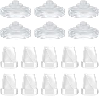 Durceler Momcozy M5 Replacement Parts: 10 Duckbill Valves & 6 Silicone Diaphragms for Wearable Breast Pumps - Leak-Proof, BPA-Free