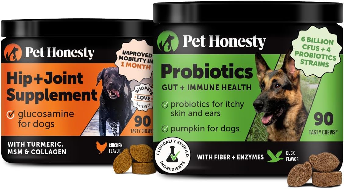 Dog Hip & Joint Health Chicken and Probiotics Duck Virtual Bundle