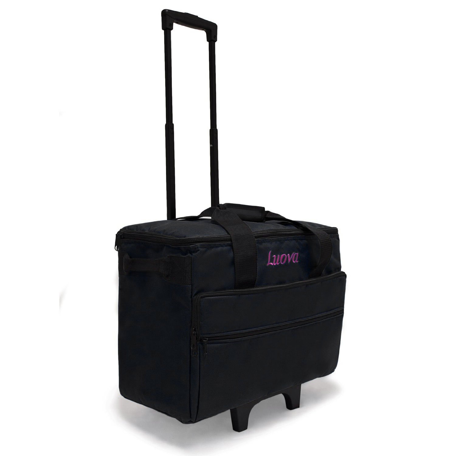 Luova 19" Rolling Sewing Machine Trolley in Black