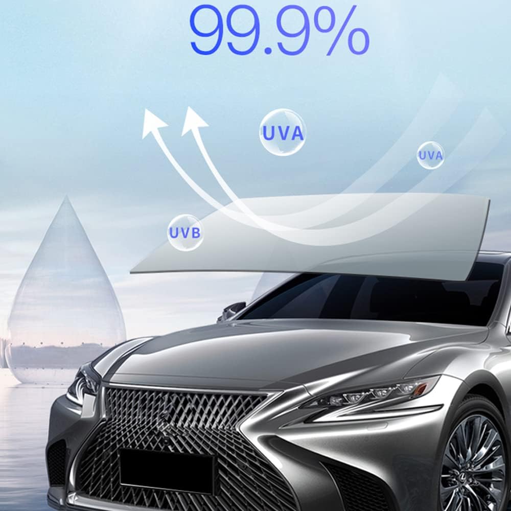 HOHOFILM 70% VLT Windshield Glass Film Sun Blocking Anti UV Nano Ceramic Tint Car Window Film Green Tint 60" x3.2ft