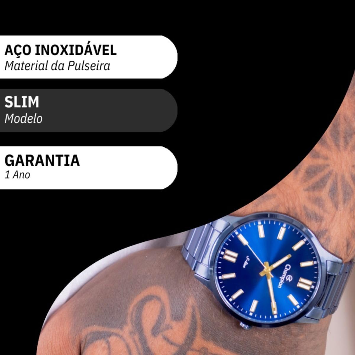 Relógio de Pulso Masculino Azul Champion Slim Analógico CN21096K em promoção! Veja a oferta e mais achadinhos de Relógios de pulso 4 Hoje é o melhor dia para comprar Relógio de Pulso Masculino Azul Champion Slim Analógico CN21096K com aquele preço maroto! Promoção! Aproveite a oferta! 4