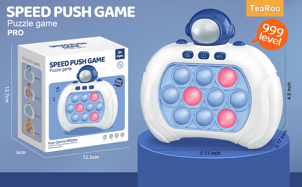 Fidget Go Machine Machine Fidget Toys For Kids TeaRoo Quick Pop Game Machine - Handheld Fidget ...