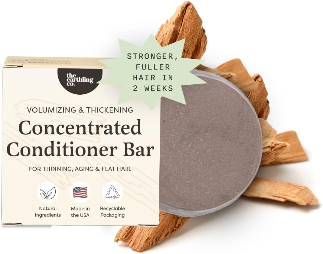 Conditioner Bar - Promote Hair Growth, Strengthen & Moisturize All Hair Types - Paraben & Sulfate Free formula with Natural Ingredients for Dry Hair (Sweet Sandalwood, 1.8 oz)