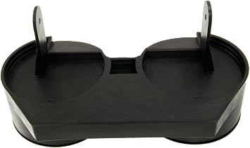Center Console Dual Cup Holder and Change Tray Compatible with C3 Corvette 1968-1982: Matte Black, Holds 12oz Cans, Bottles, or Large Coffee Cups