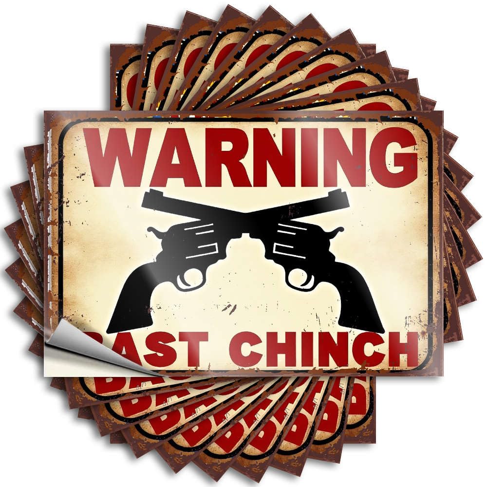 Saying Restroom Decor Custom Stickers, Cover Waterproof Warning: Bast Chinch for Hydro Flask | Funny Vinyl Decals for Motorcross Holiday Gift(8X12CM)