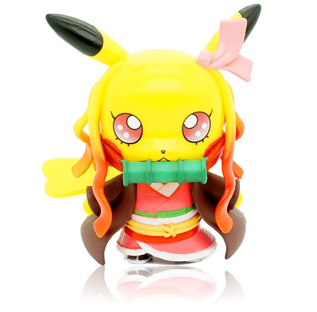 Pikac Action Figure Cosplay Demon Slayer Kamado Nezuko Statues Figures 4" Collection Birthday Gifts PVC