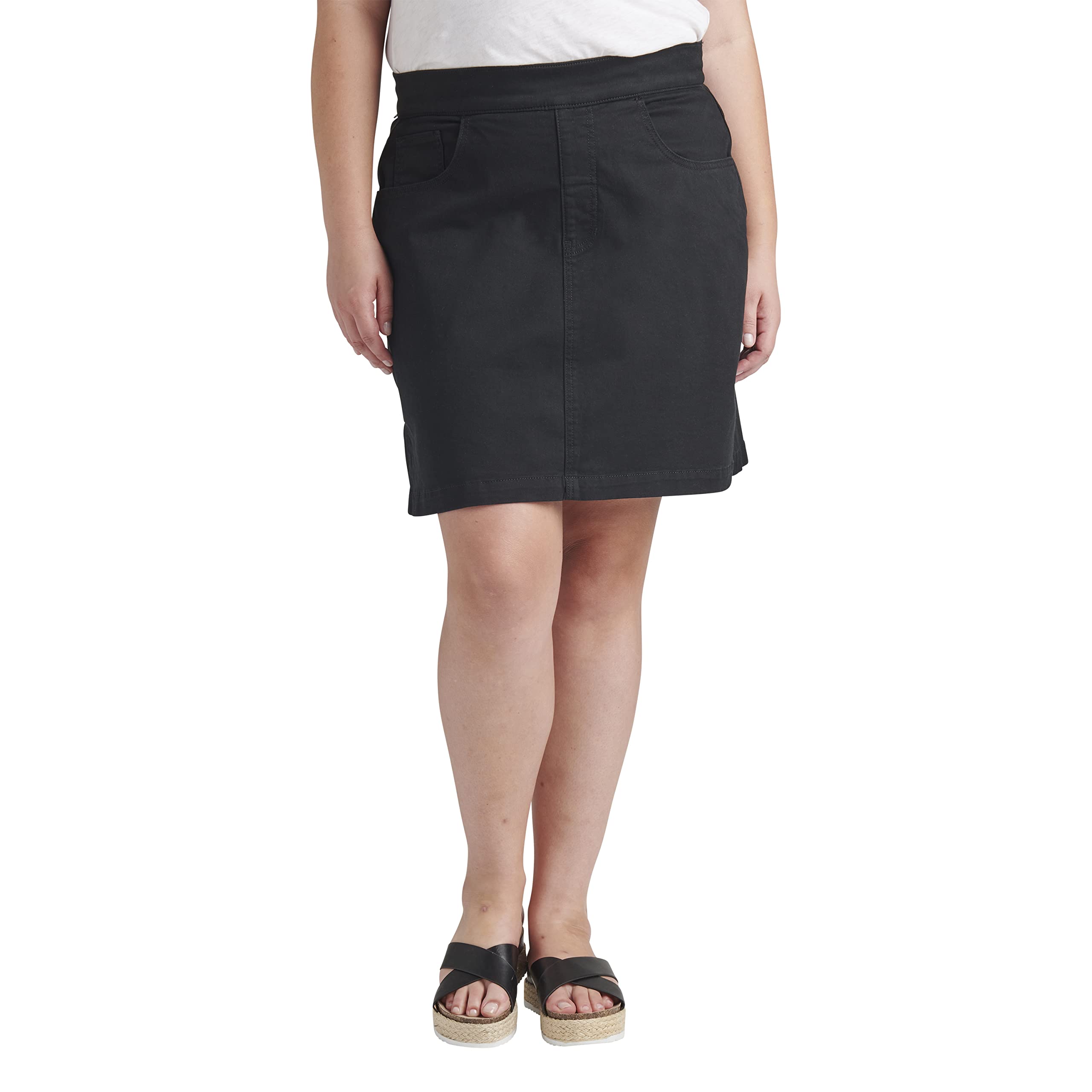 Jag Jeans Women's Plus Size on The Go Mid Rise Skort
