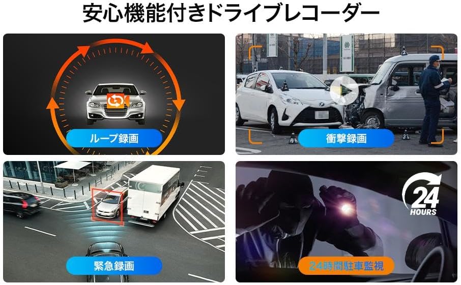 1296P フルHD画質 イメージセンサー 170度超広角 耐熱構造 小型ドラレコ 【Tribute】 32GBカード付き 3インチ
