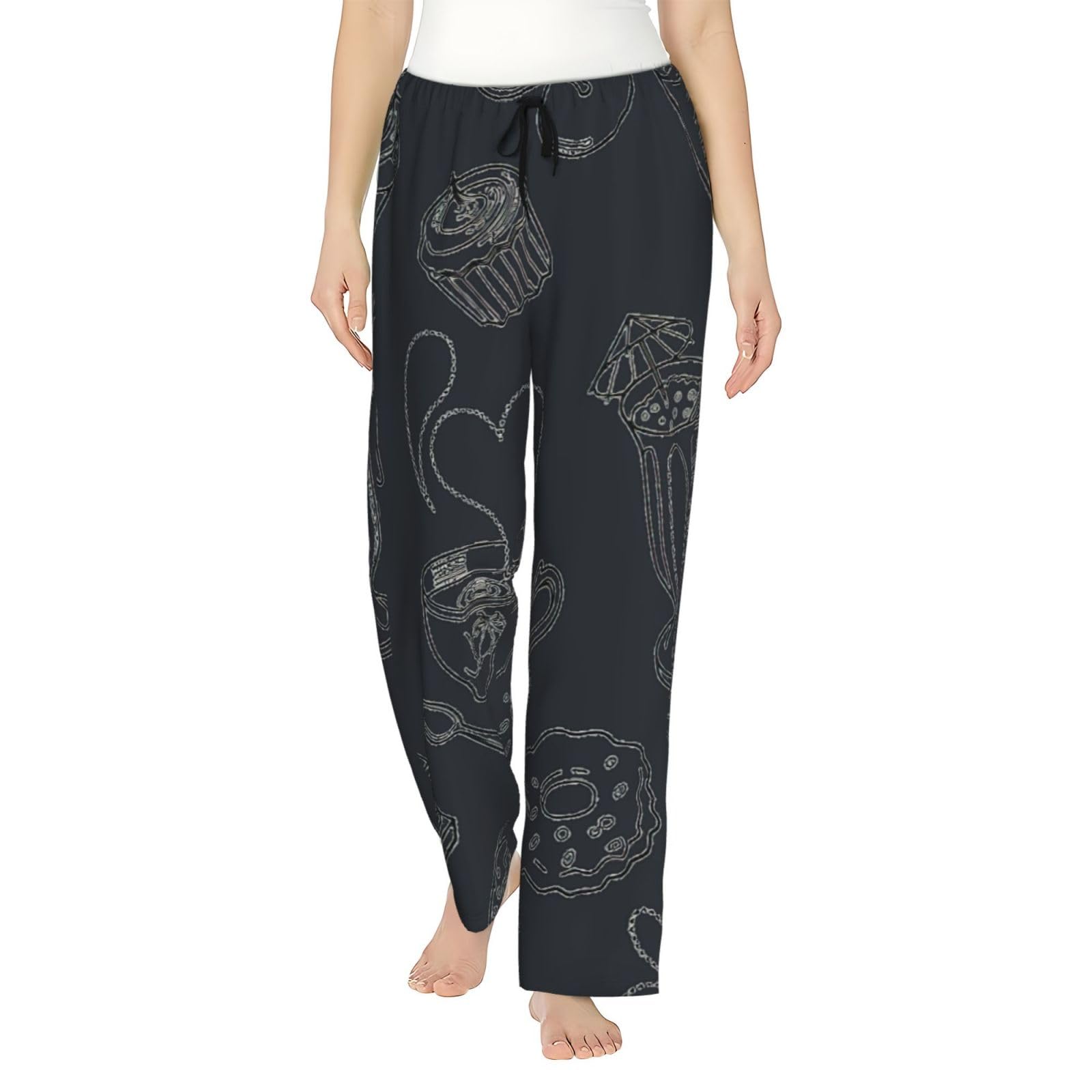 Pantalon de survêtement ample cocooning pour l'après-midi thé noir - 8