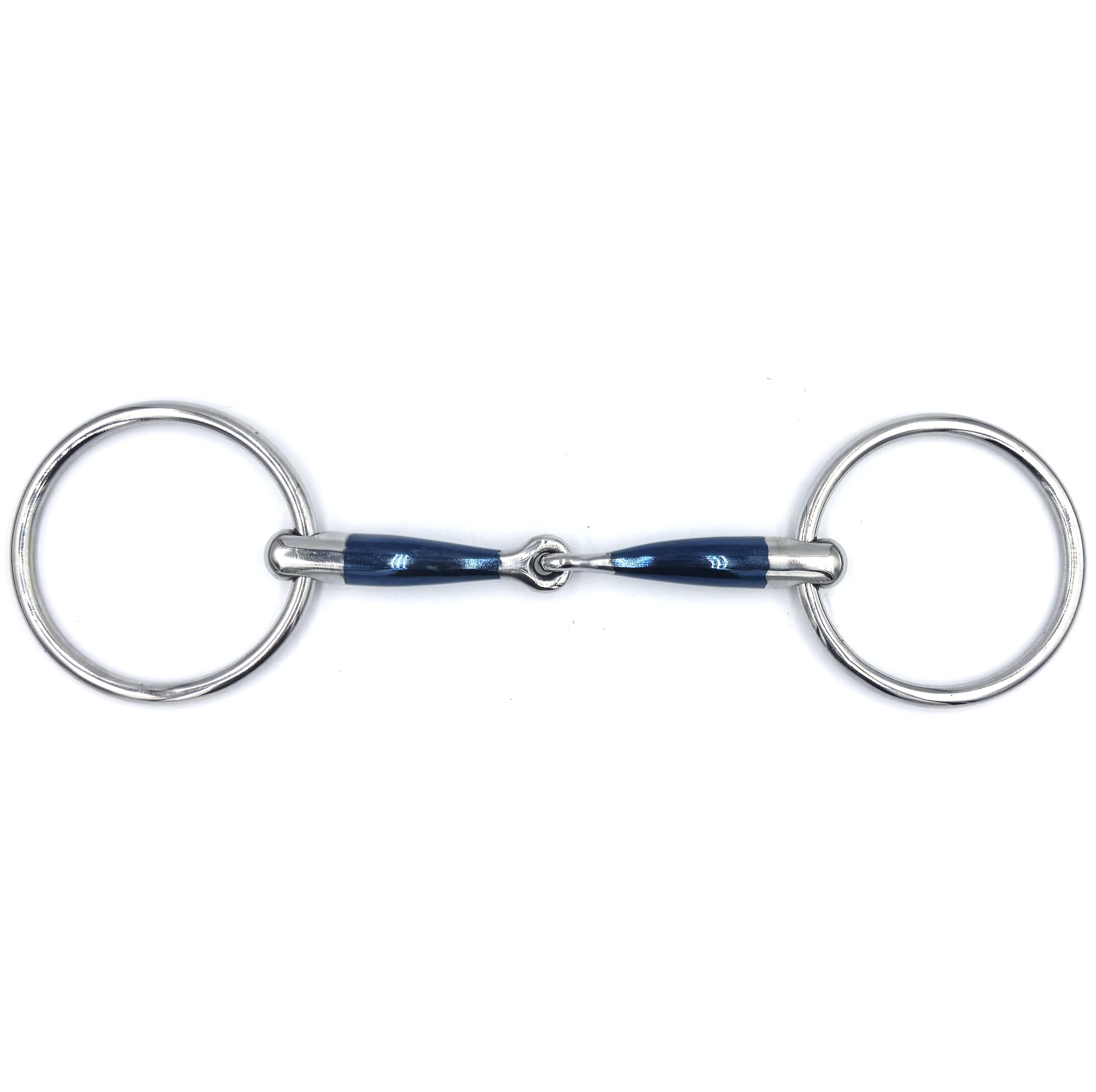 ES0299 Gebiss Sweet Iron Wassertrense Einfach Gebrochen aus Edelstahl und Süßes Eisen Gebissstärke 14 mm (13.5 cm)