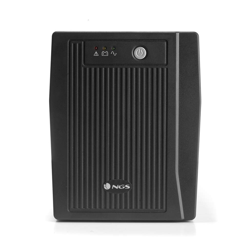 NGS FORTRESS2000V2 - Gruppo di continuità UPS, Off Line UPS 1500 VA, Tensione a Uscita Stabile di 900W per 4 Prese Schuko
