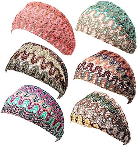 SIMPLICHIC - Women's Boho Headband (4 Pack) | Stretch Paisley Pattern Hair Wrap