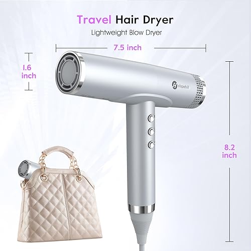 Miniatura 6 de slopehill Hair Dryer - Professional Ionic Hairdryer, High-Speed Blow Dryer for Fast Drying, Home & Salon & Travel, Low Noise, Lightweight Compact