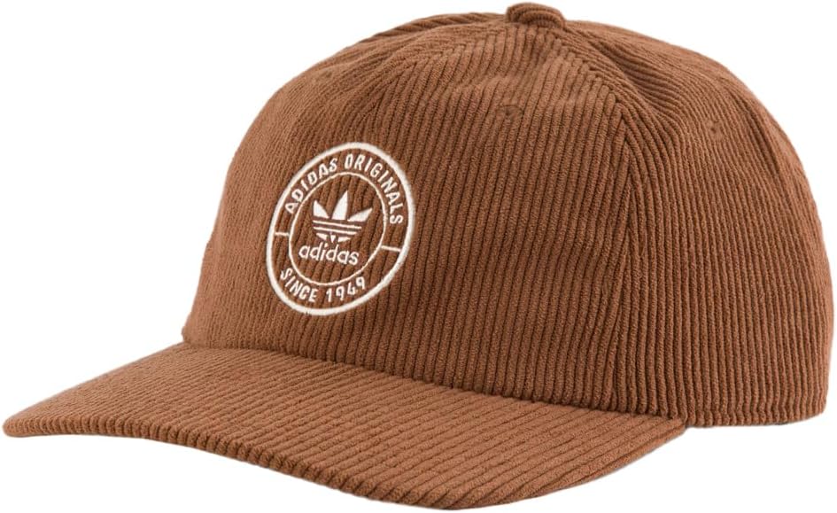 adidas Resort Cord Strapback Hat, Brown