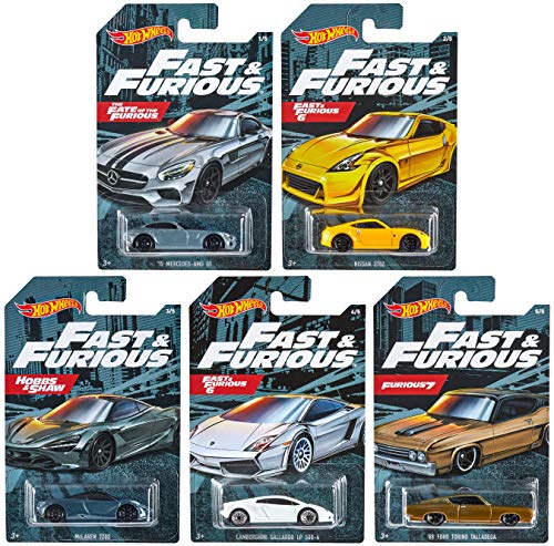 Hot Wheels Fast & Furious Bundle 2020 Set of 5 Mercedes Nissan McLaren Lamborghini Ford