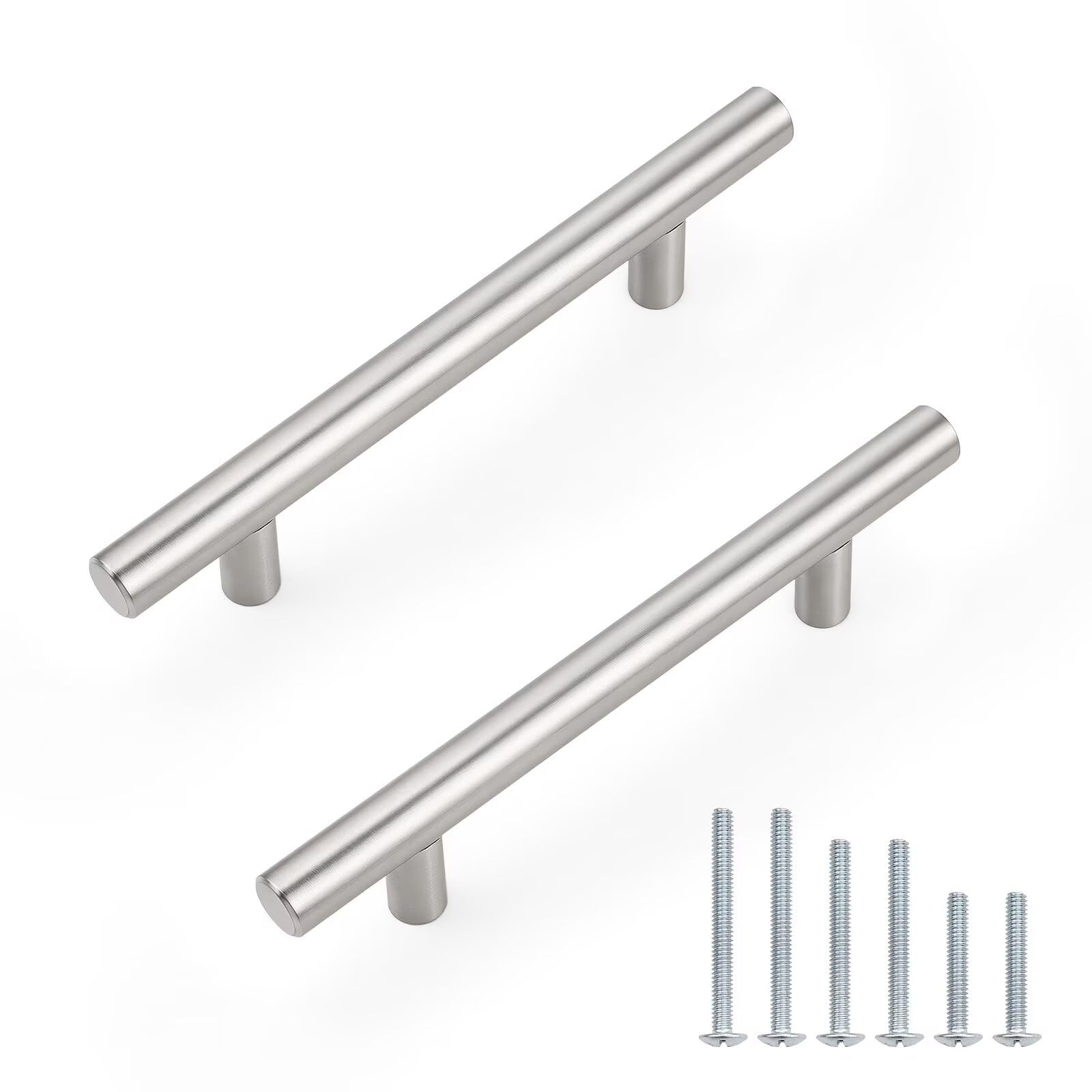 Probrico 10 Pack Brushed Nickel Cabinet Pulls Length 6inch